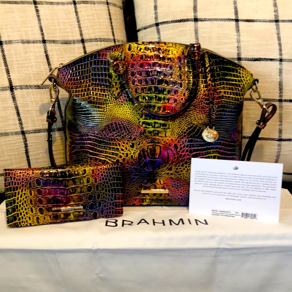Brahmin Large Duxbury and Ady in Neon Lights